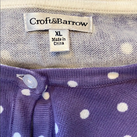 Woman’s Croft & Barrow cardigan, Size XL - Picture 3 of 3